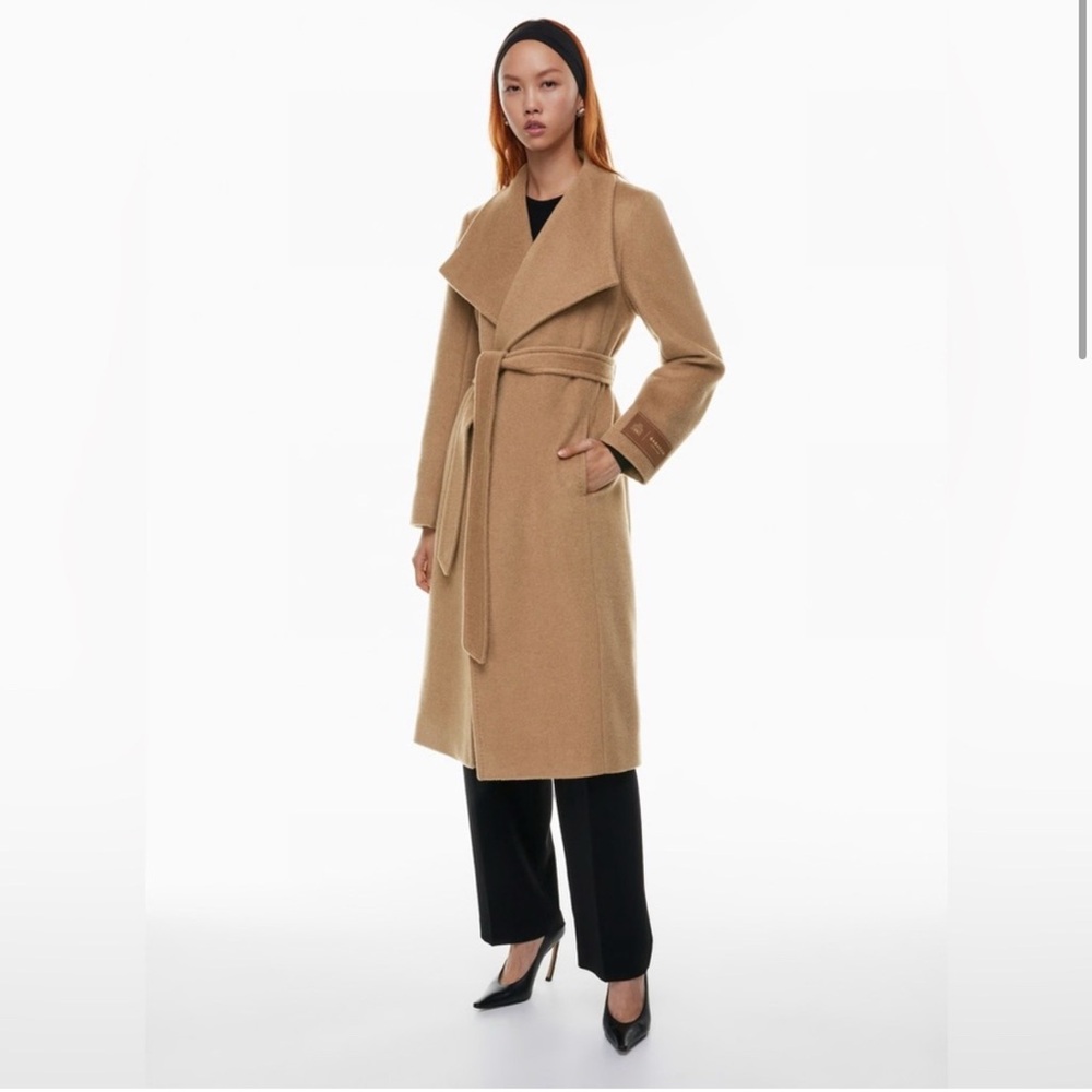 Women's Tan Belted Coat